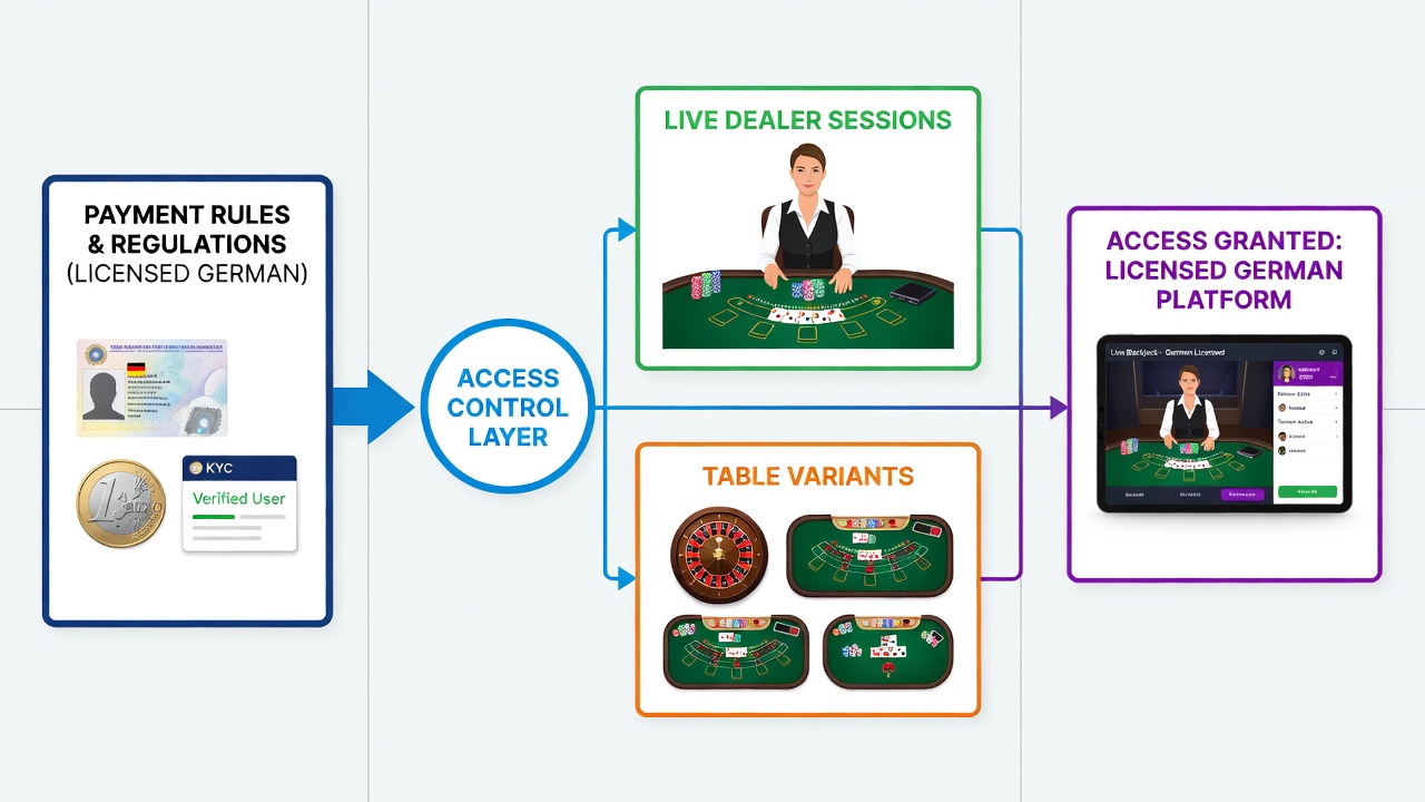 Darstellung mobiler Schnittstellen für Live-Dealer und Zahlungssysteme in regulierten deutschen Casinos